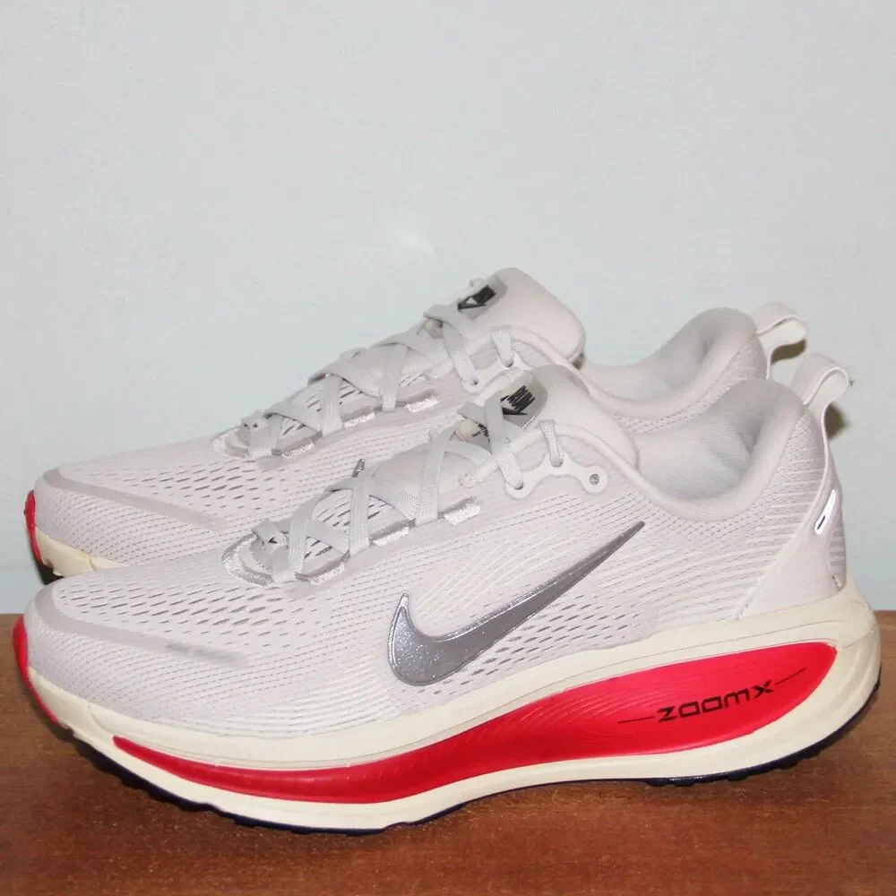 Nike Vomero 18 Running Shoes Mens 6 Womens 7.5 Platinum Tint Fire Red